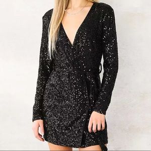 Forever 21 Black Wrap Dress